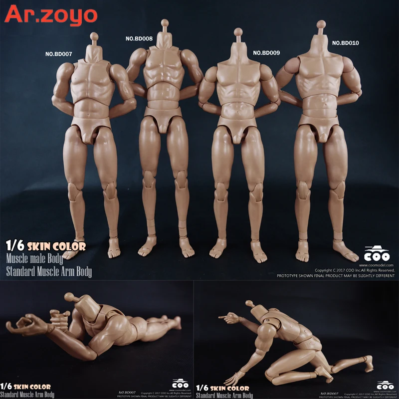 

COOMODEL BD007 BD008 BD009 BD010 1/6 Muscular Male Joint Body 27cm/25cm Soldier Action Figure Model For 1:6 Head Sculpt