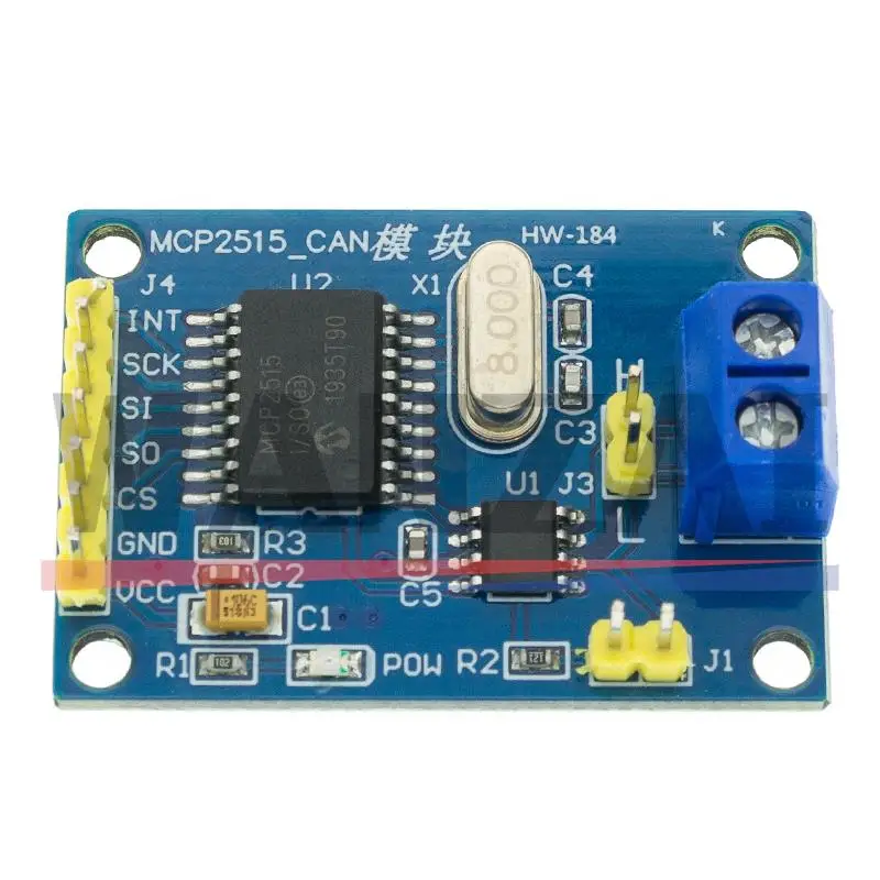 PODE barrar o módulo receptor para 51 MCU ARM Controller, TJA1050, SPI, MCP2515