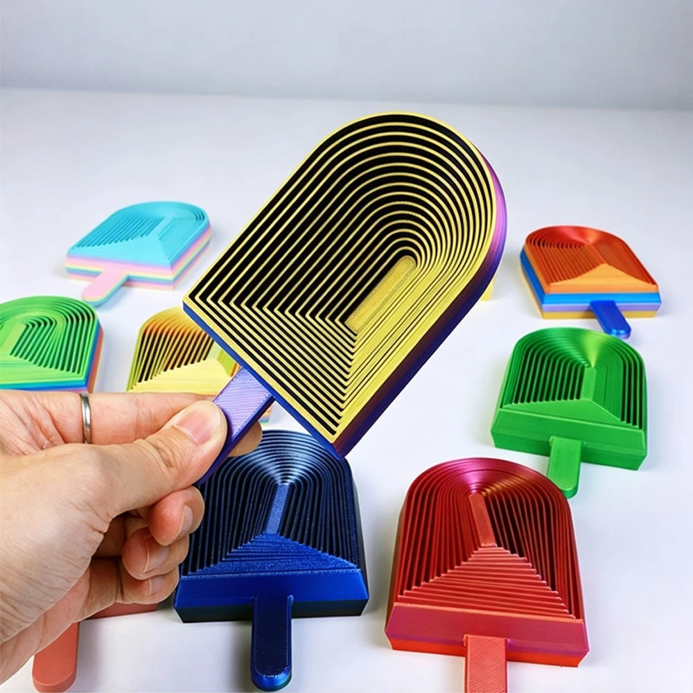 3D Printed Expanded Sensory Fidget Radish Stress Relief Ice Cream Stacking Music Stress Relief Relaxation Gift Board Game