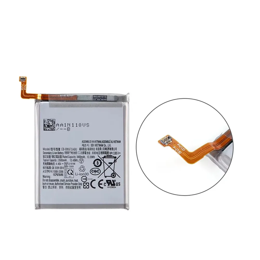 EB-BN970ABU Replacement 3500mAh Battery For Samsung Galaxy Note 10 Note X Note10 NoteX Note10 5G SM-N970 N970W N970F Batteria