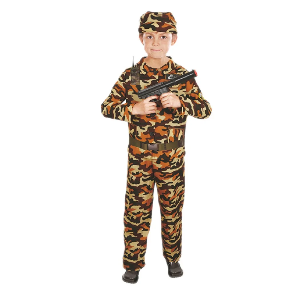 Hot Sale Boys Girls Policer Pilot Cosplay Costume Halloween Kid with Accessories