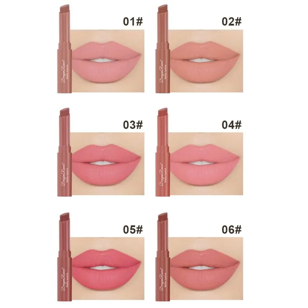 Waterproof Matte Lipstick Velvet Long Lasting Lip Makeup Solid Lip Gloss 12 Colors Cosmetic Nude Lip Stick Women