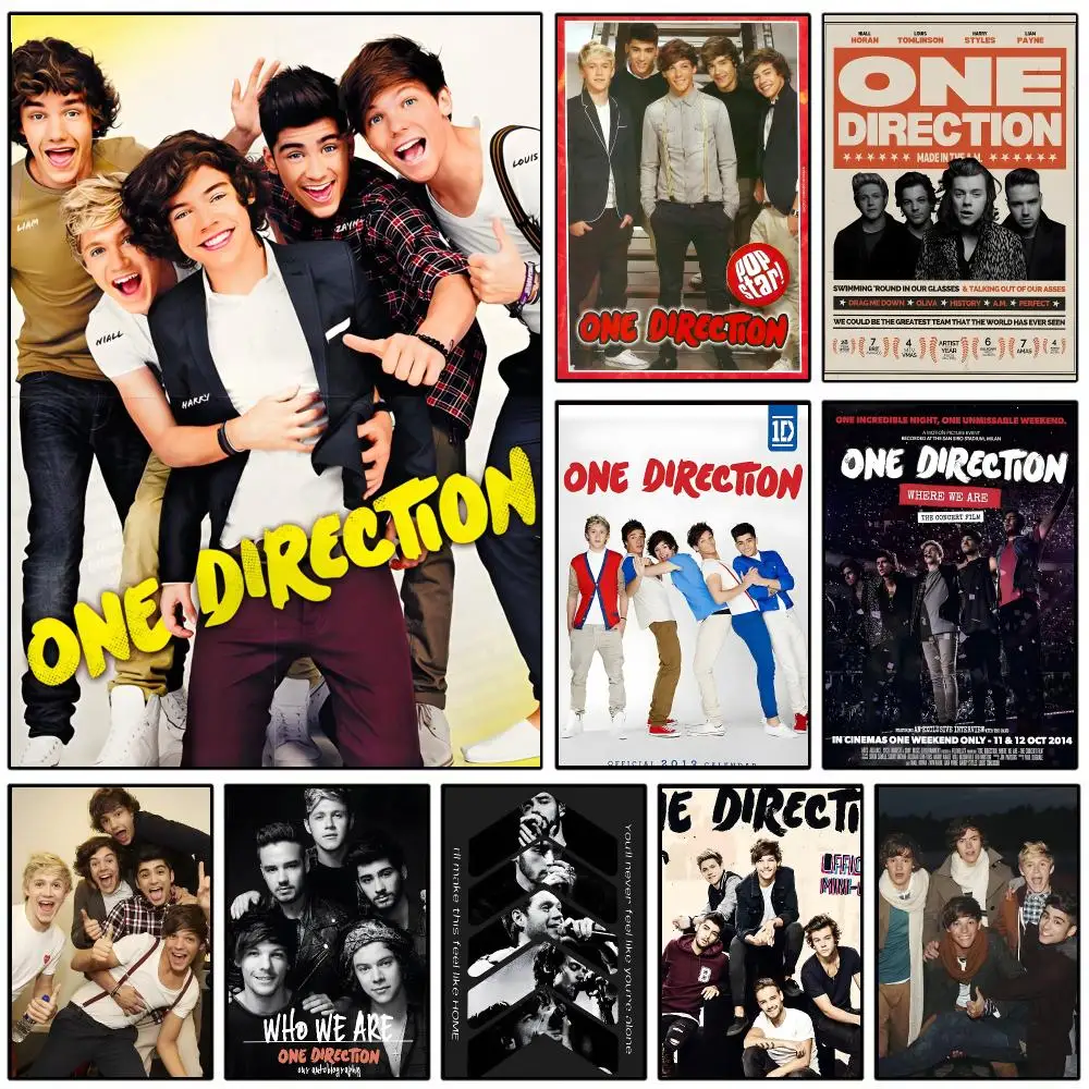 Classic Music O-One Band D-Directions Poster Self-adhesive Art Waterproof Paper Sticker Coffee House Wall Decor