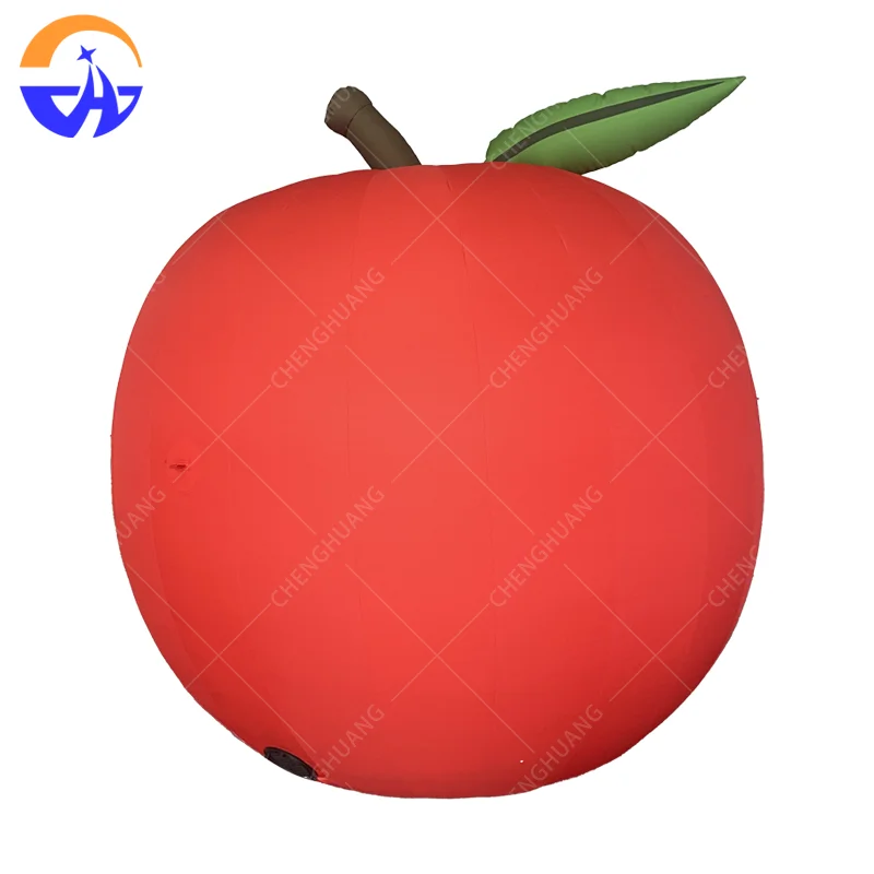 Inflatable large-scale realistic red apple air mold an advertising decoration prop for outdoor mall fruit-themed events
