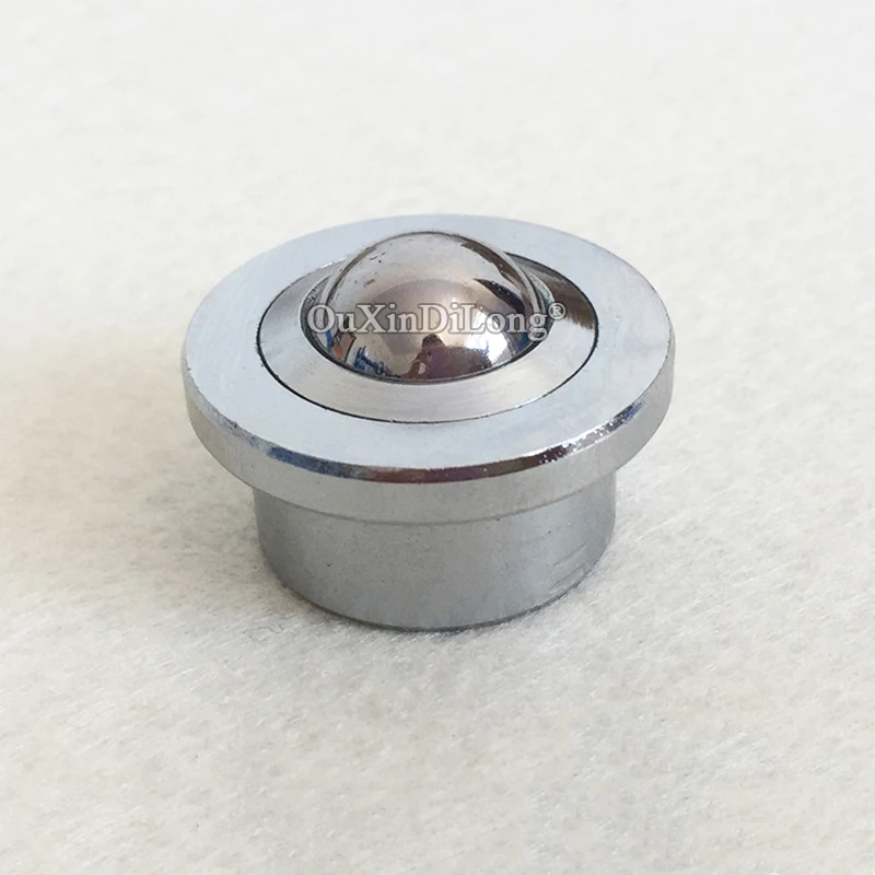 10PCS Bearing Steel/Nylon Ball Universal Ball Bearing Transfer Unit Conveyor Rollers Casters Bull's Eye Wheels Loading 40KG/PCS