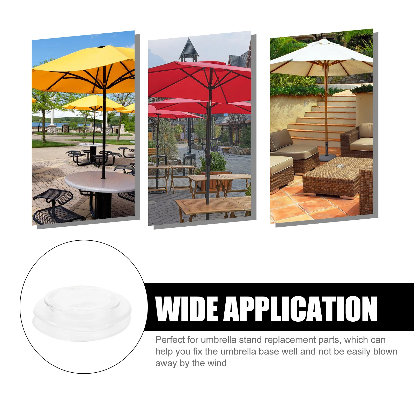 

6 set Umbrella Hole Ring For Patio Table Outdoor Yard Durable Protector Fixation Tool Umbrella Fixed Tool Accessory