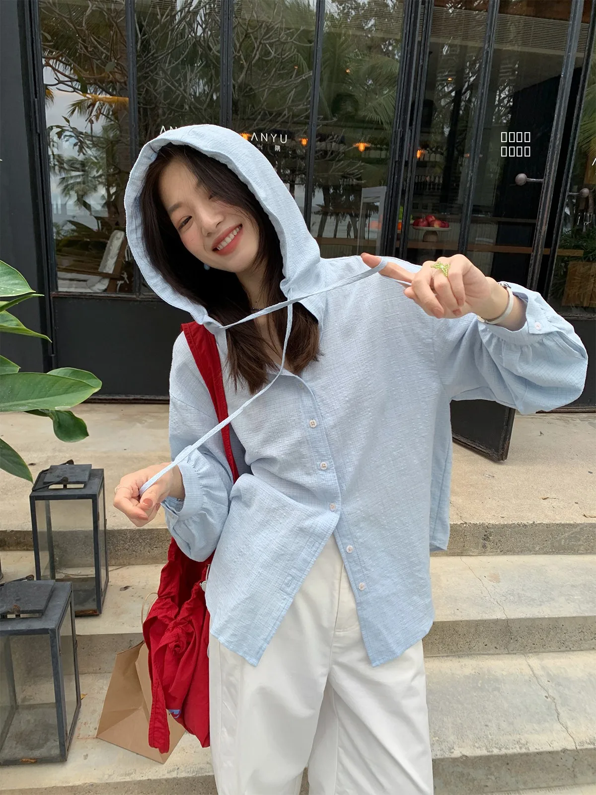 

Sisilyon Breathable Texture k Plaid Hat irt Women's Small Size Whitening Casual irt Loose Fit Long Sve Button up