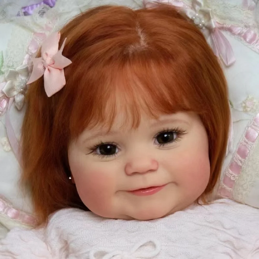 45cm Cuddly Maddie Bebe Reborn Girl Full Body Silicone Vinyl With Rooted Hair Soft Touch Feeling Lifelike Newborn Baby Girl