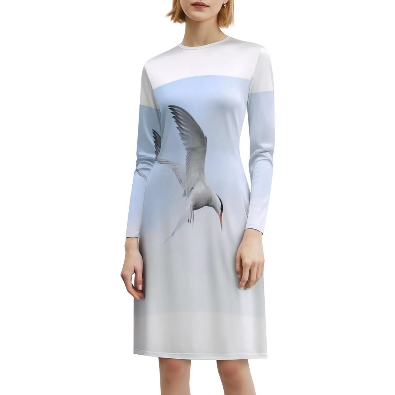 エンジェルズ アバブ ボヘミアン ノースリーブ ドレス 女性用 プリント ビーチ パーティー ドレス エンジェルズ コモン ターン バード リットン _ イメージ 女性用