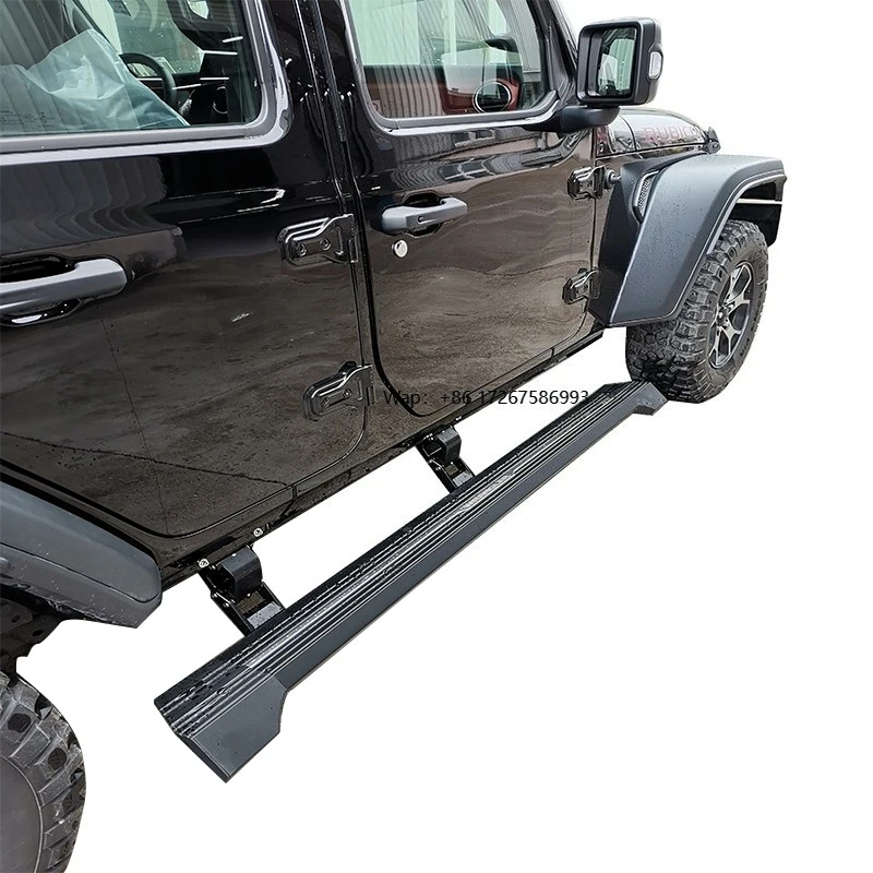 

2008-2017 4 Door Sahara Rubicon Electric Running Board OEM Steel Side Steps with Aluminium Alloy Automatic