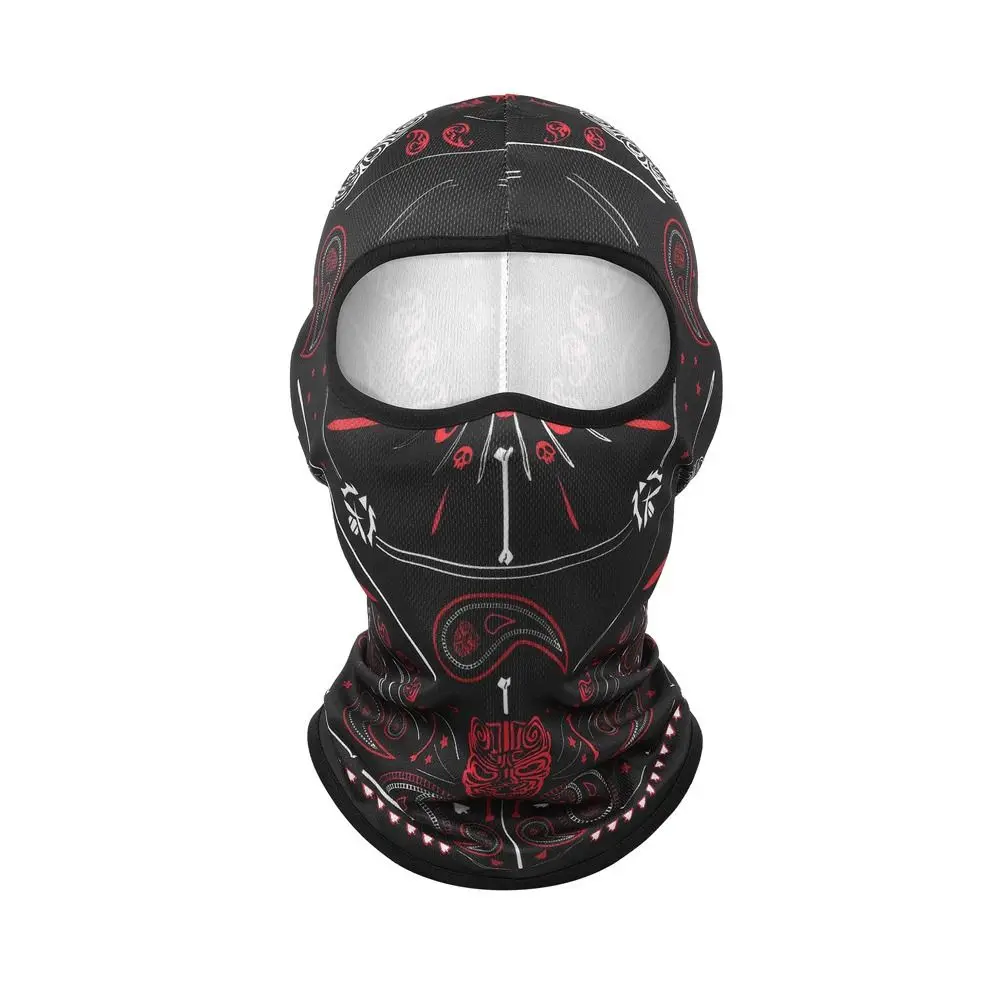 Fashion Ice Silk Cool Balaclava Quick Dry Breathable Motorcycle Cycling Mask Sun Protection Full Face Cap Summer