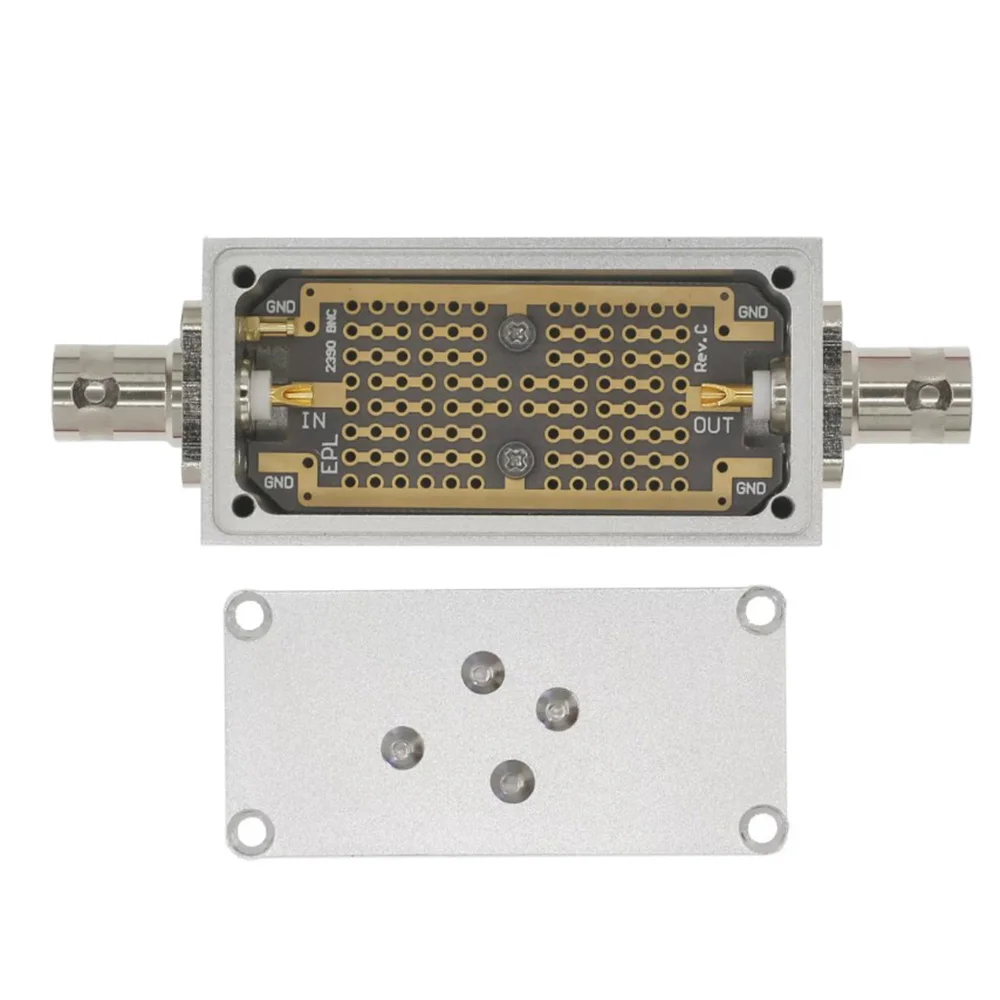 

AL2390P BNC разъем «мама-мама» в экранированном алюминиевом корпусе с универсальным фильтром для согласования импеданса печатной платы, для отладки и DIY-проектов