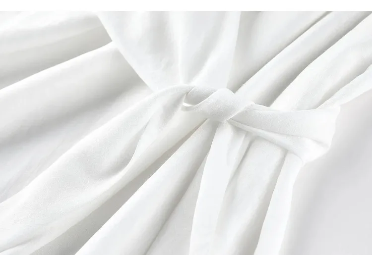 SENTUBILA Damen Weißes Freizeitkleid im A-Linien-Schnitt 2026 Neues Elegantes Bürokleid mit U-Ausschnitt, Taillenband und Raglan-Kurzärmeln 162LI6088 – Detail 29