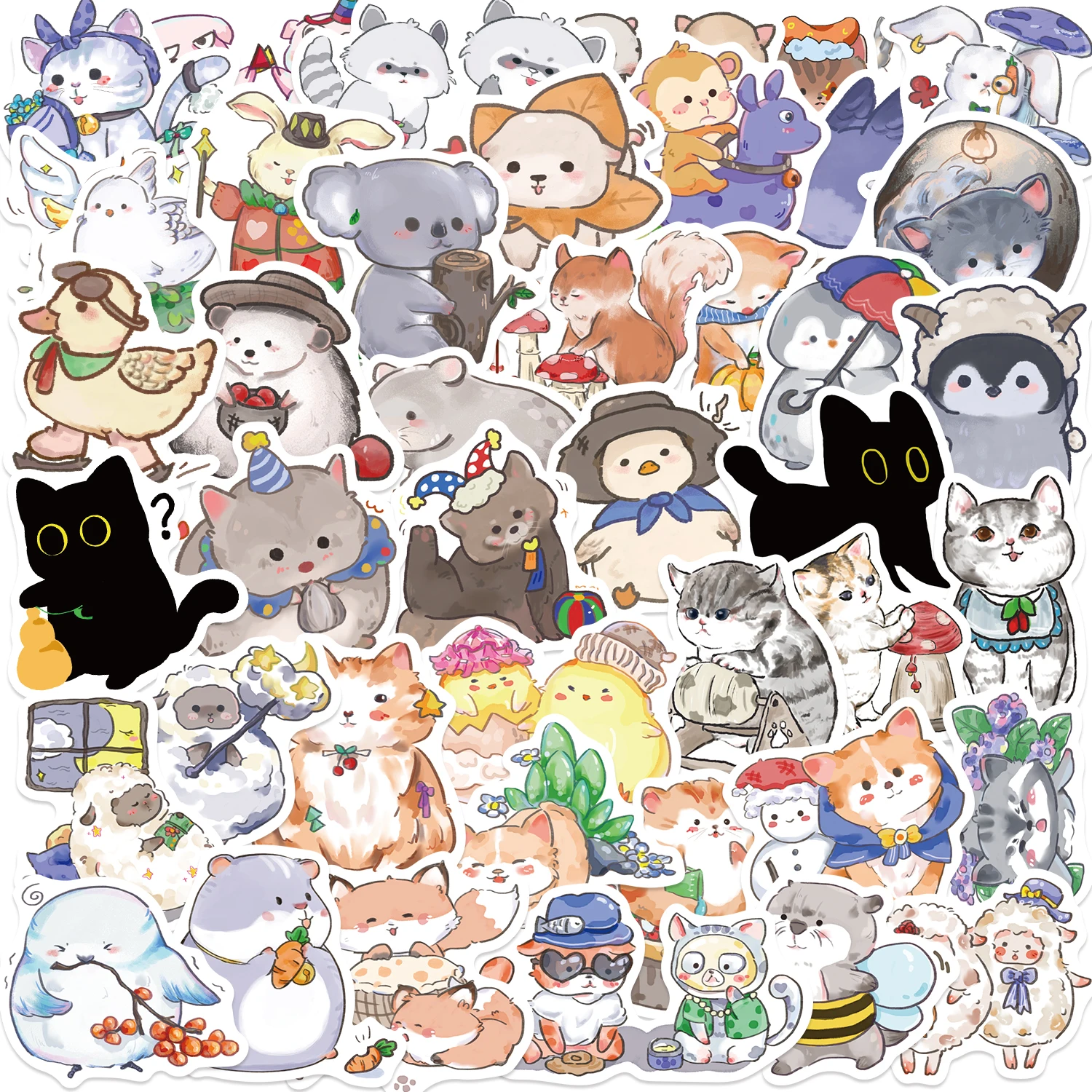 50PCS Cute Animal Water Bottle - Phone Cases Kids review and price