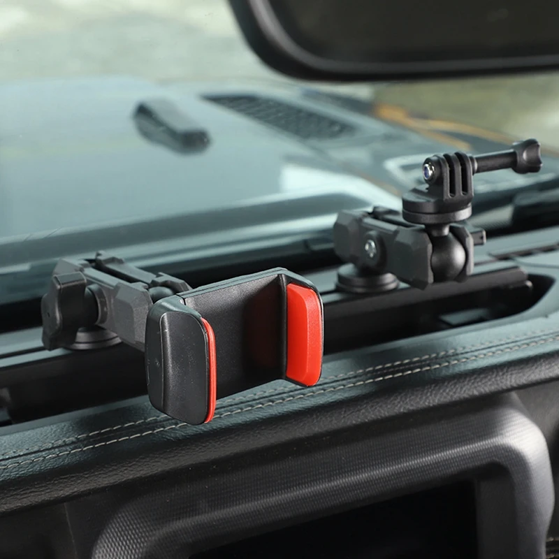 Multi-Mount Dash Phone Holder Camera Mount For Jeep Wrangler JL Gladiator JT 2018-2023 Expansion Stand Accessories