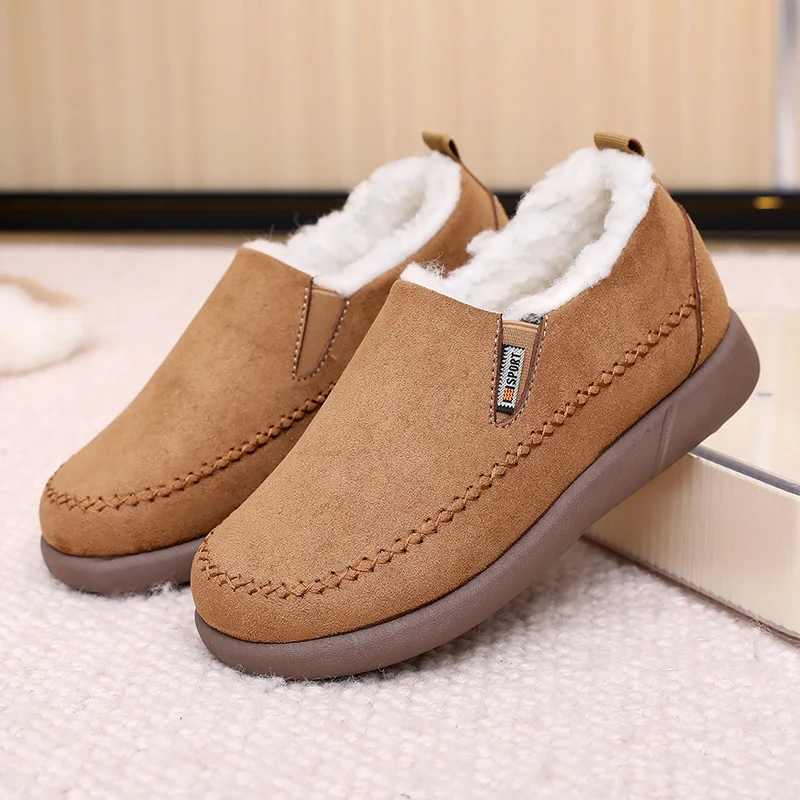 YRZL 2025 Winter Boots Women Warm Plush Lined Anti Slip Indoor Outdoor House Shoes Comfortable Lightweight Snow Boots for Women