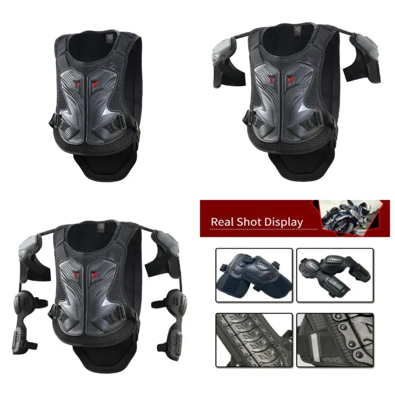 QIKUI Newly Anti-Impact Adult Full Body Armor Motocross Off-Road Protective Vest Suit with Knee & Elbow Guards for Adult