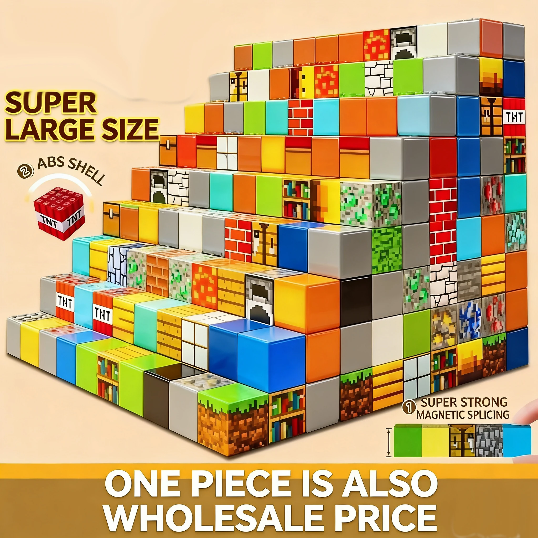 

Various shapes of children's educational magnetic toys, building magnetic world building blocks, random magnetic building blocks