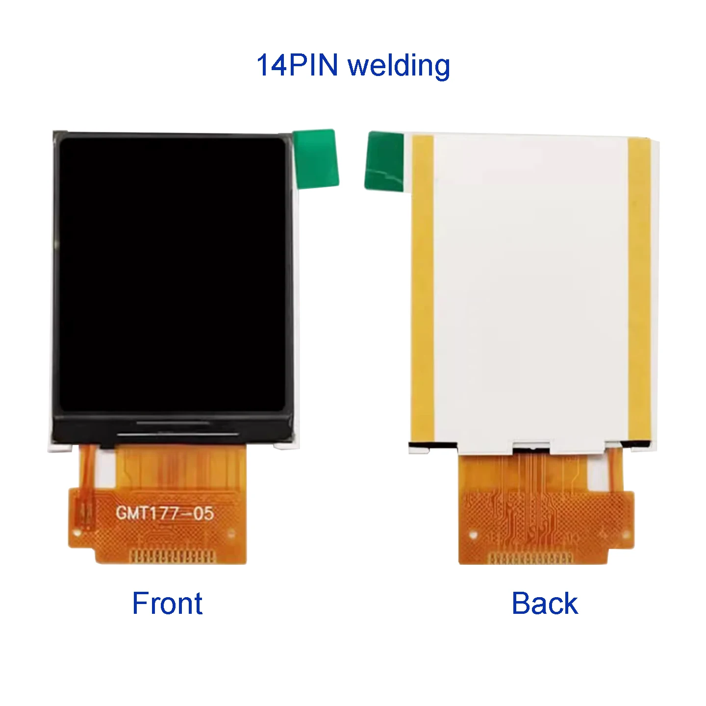 1,77/1,8 pulgadas 128*160 TFT IPS LCD pantalla SPI en el empeine 14PIN ST7735 ángulo de visión amplio