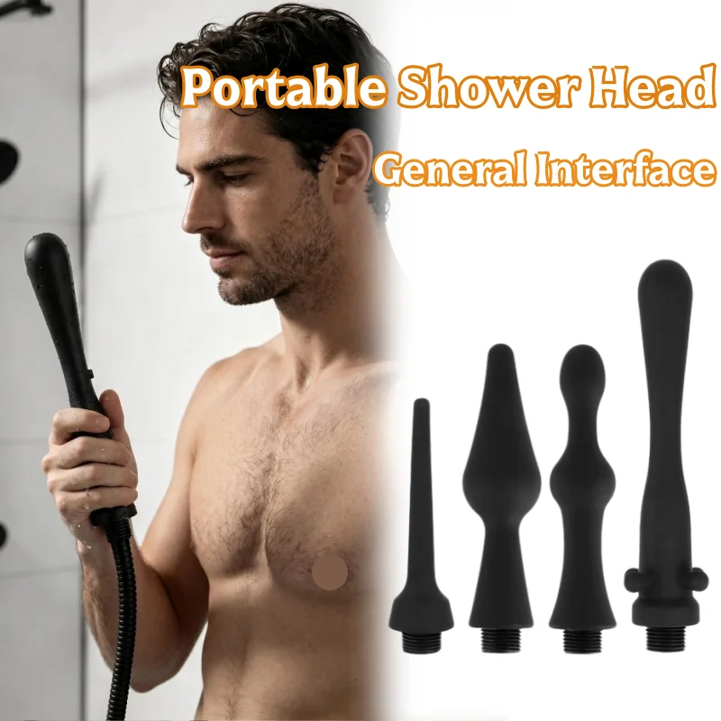 Portable Shower Head Multiple Styles Optional High Pressure Water Saving Handheld Shower Nozzle Universal Home Bathroom Camping