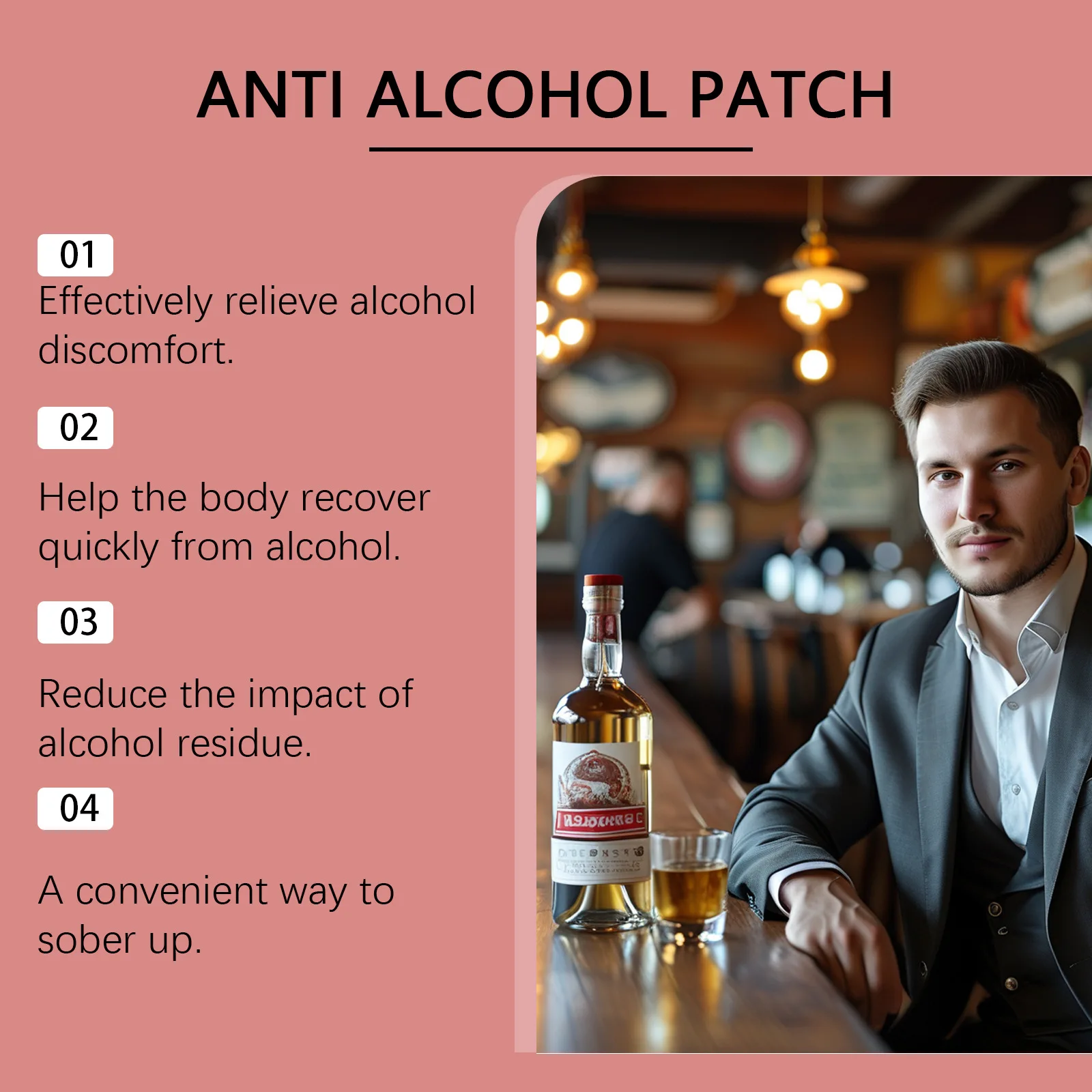 Body Care Patches Reduce After Drinking Body Discomfort Refresh Spirit Social Gatherings Alcohol Regulation Anti Alcohol Patch - view 5