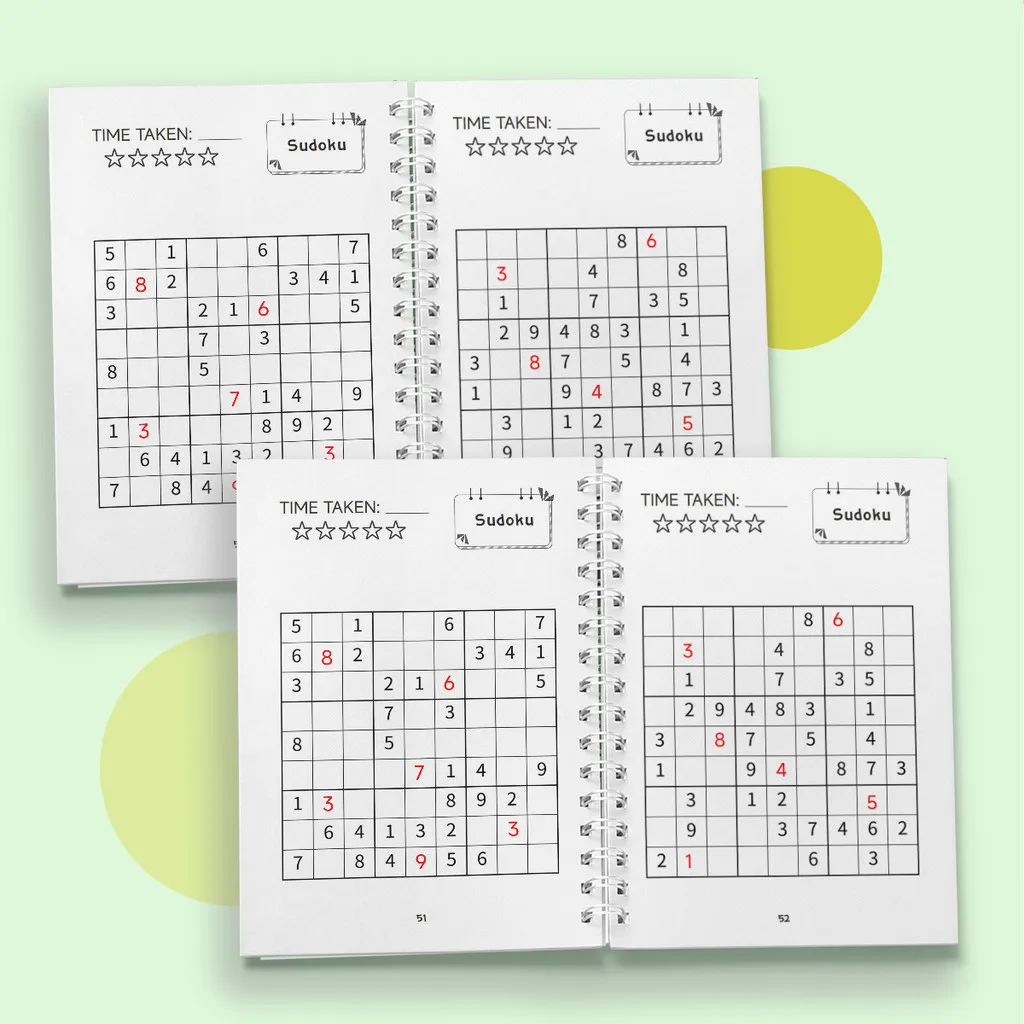 Kids Sudoku Puzzle Book Set, Brain Games for Smart Kids Ages 3-12+, Logic Training and Number Puzzle Activity Books view 6