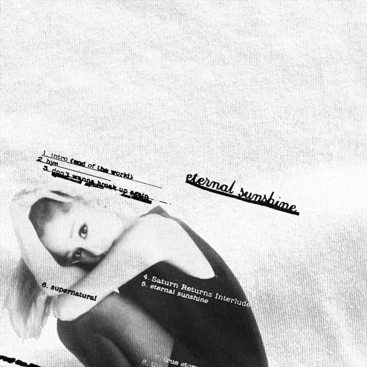 Eternal Sunshine Tracklist Music T-Shirt Summer Ariana Grandes T-Shirts Cotton Cool Tee Shirt For Couple Short Sleeve Tops