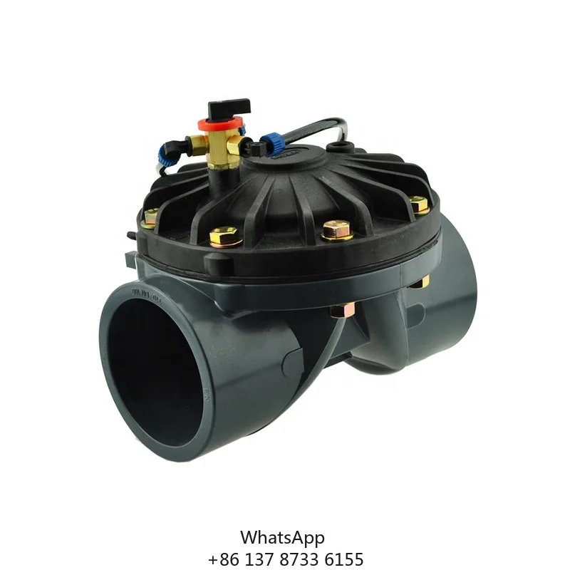 

Электрический соленоидный клапан для ирригации 4 дюйма, гидравлический пластиковый клапан с управлением вкл/выкл