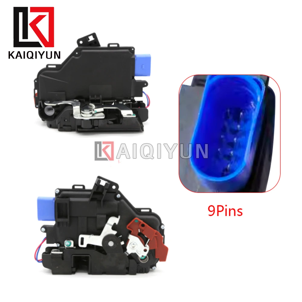 Front Left/Right Door Lock Actuator For VW  Touareg Touran Pheaton GOLF MK5 GTI 3D2837016S 3D2837015K 9Pins For Plug