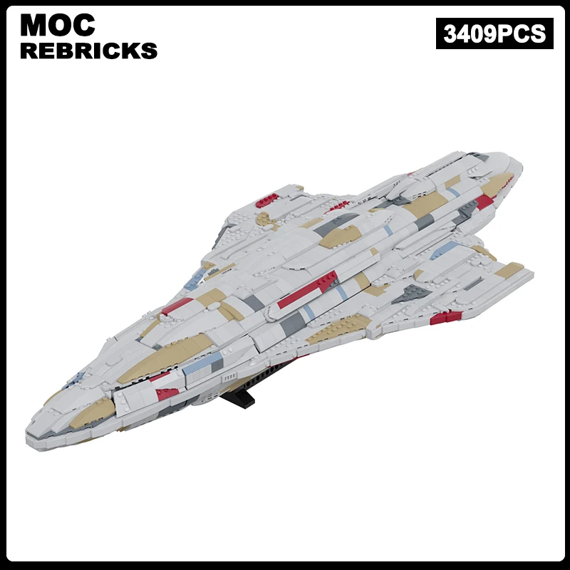 Space Movies Series UCS MC80 Liberty-type Star Cruiser MOC-152790 Building Blocks Assembly Model Spaceship Bricks Collection Toy