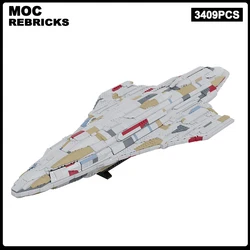 Space Movies Series UCS MC80 Liberty-type Star Cruiser MOC-152790 Building Blocks Assembly Model Spaceship Bricks Collection Toy