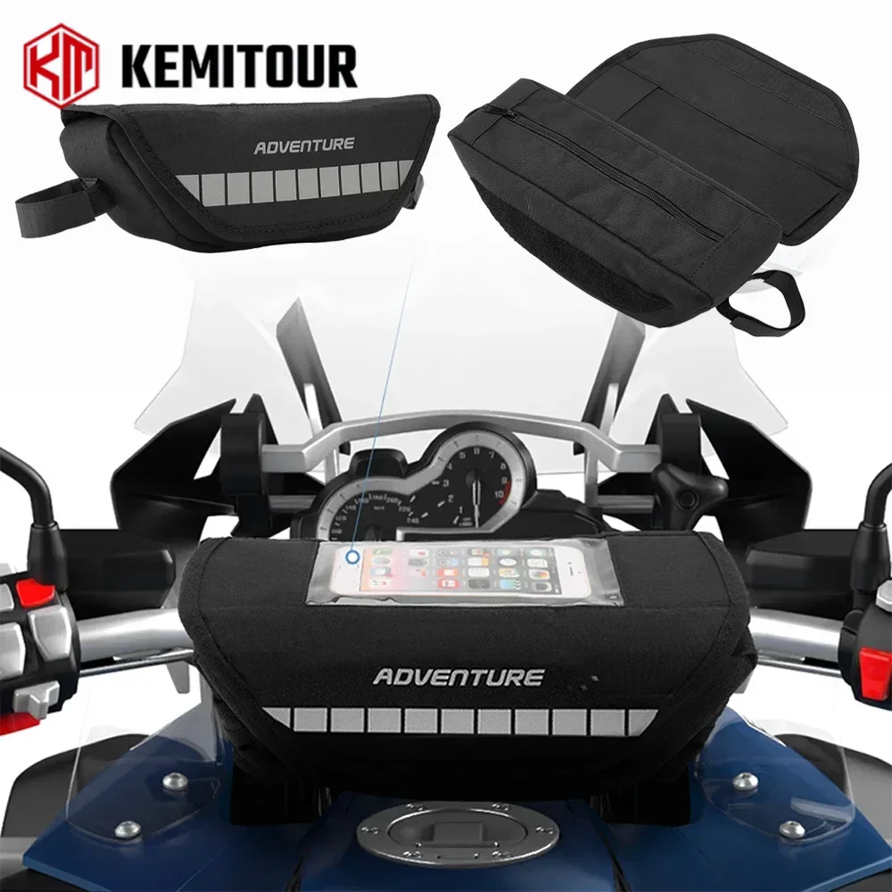 

For BMW G310 G310R G310GS Handlebar Bag R1200GS R1250GS R1300GS GSA Trip Riding Motorcycle Storage Parts Key Phone Bottle Water