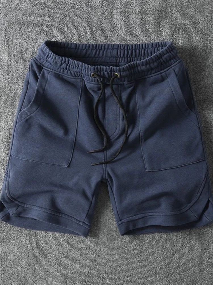 

Japanese Sle Men's Heavyweight Pure Cotton Trendy Brand Faionable Mid-Length Loose Casual Five-Quarter Length orts