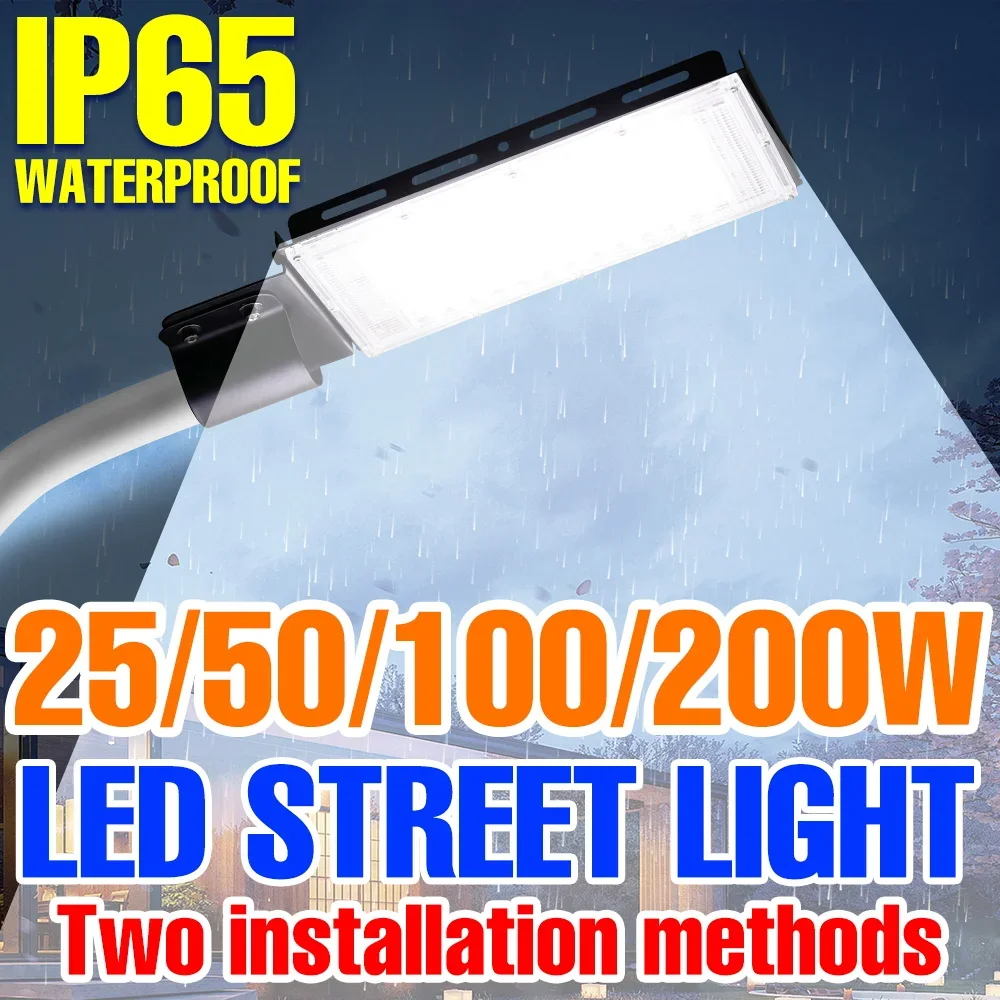 luminaria-led-de-200w-220v-lampada-de-rua-a-prova-d'Agua-para-exteriores-holofote-para-corredor-patio-quintal-iluminacao-de-jardim-branco-frio-quente