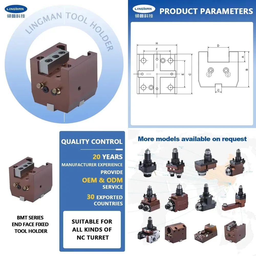 BMT Series End Facing Fixed Tool Holder for Cnc Turing Milling Turret With High Quality
