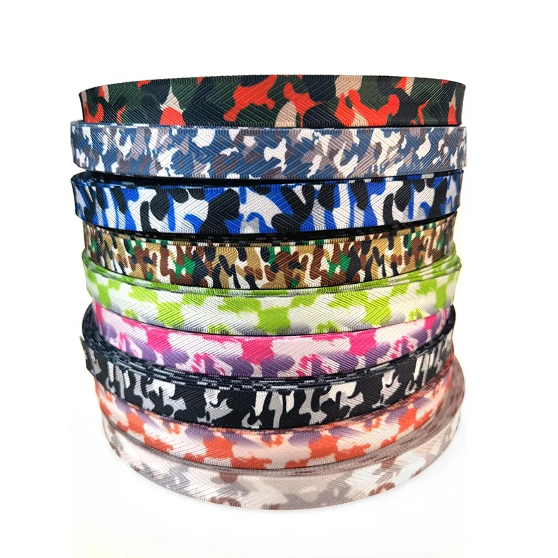 

Spot Sublimation Webbing Printed Polyester/thick Nylon Webbing Thermal Transfer Webbing Bag Shoulder Strap Pet Dog Collar Belt