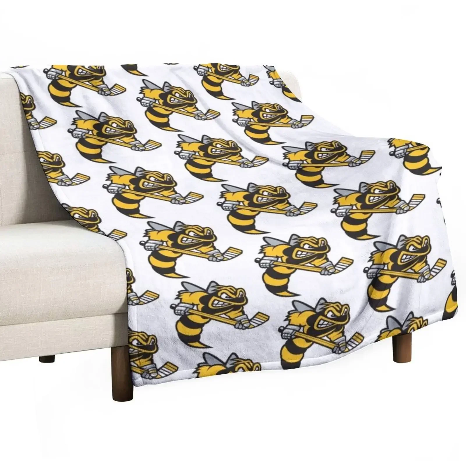 Sarnia Sting Official Throw Blanket Quilt Sofa Quilt Shaggy Blankets