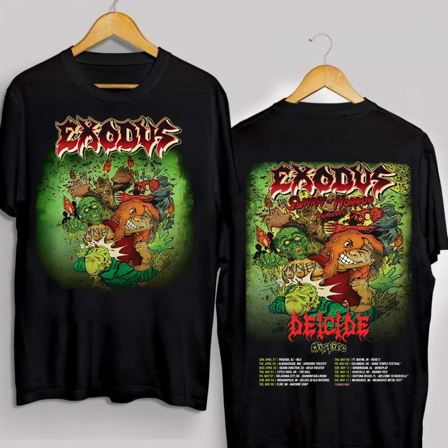 NEW Exodus Spring 2025 US Tour Band Gift For Fans to 5XL 2-sides T-shirt GC3633