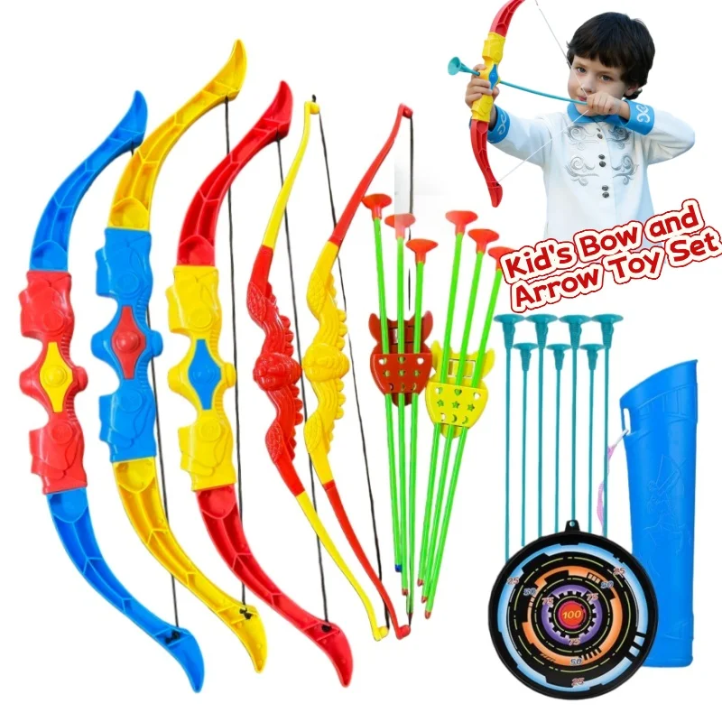 

Bow and Arrow Set for Kids with Target, Outdoor Archery Game, Uitable Birthday Toys Gift for Boys and Girls Aged 4-8 and 8-12