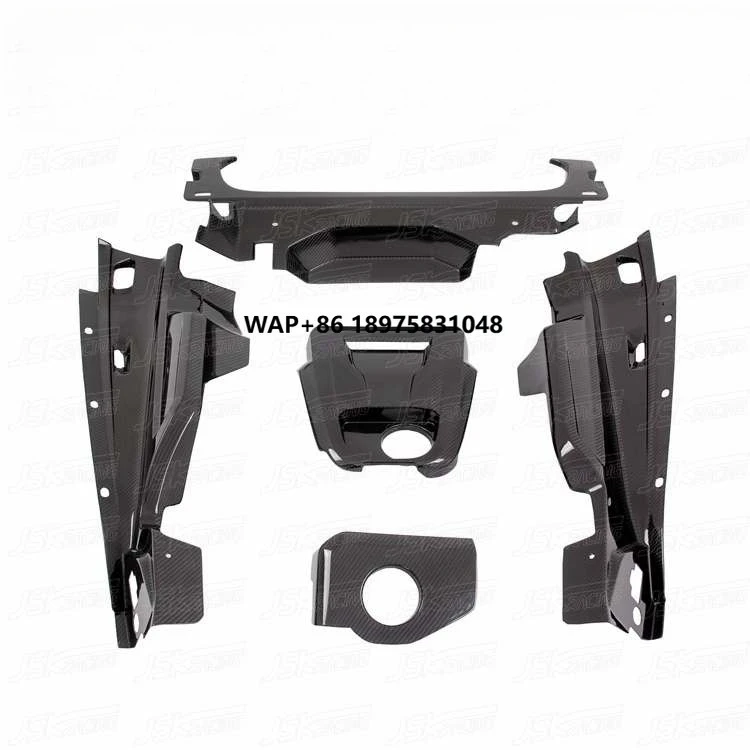DRY CARBON FIBER ENGINE BAY UNDERSCREEN SHIELD (5 PCS) for 2016-2017 R8 V10 PLUS