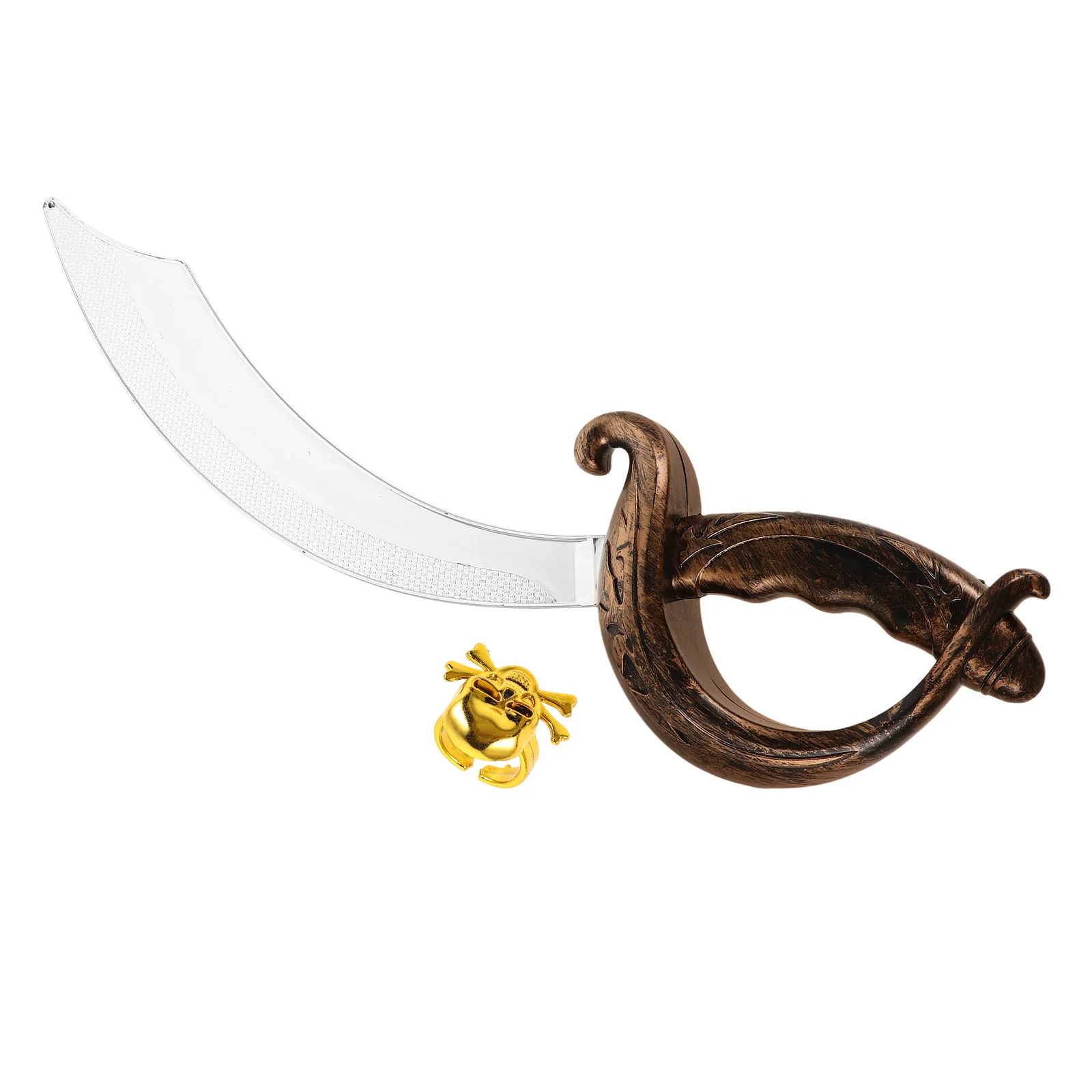 1 conjunto de espadas piratas playset plástico cosplay prop festa de halloween crianças acessórios pirata espada traje para eventos temáticos