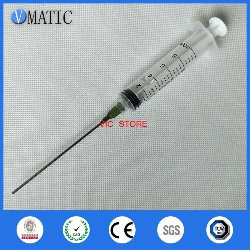 ‌14G Blunt Tip Syringe Kit 10ml | Luer Lock Plastic Dispenser for Glue/Resin/Cosmetics (3.75