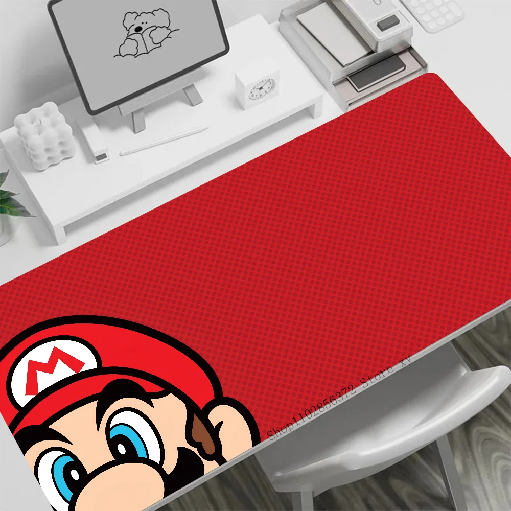 HD S-Super M-Mario Mousepad Large Gaming Mouse Pad LockEdge Thickened Computer Keyboard Table Desk Mat