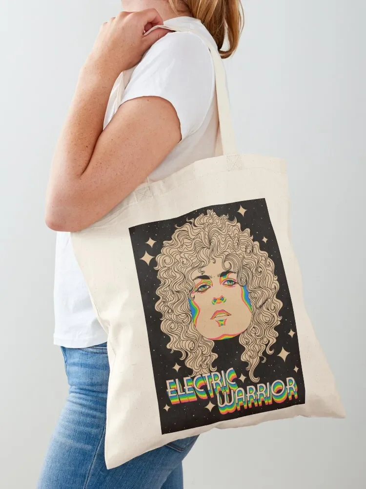 

Electric Warrior Tote Bag shopper bags supermarket folding bag tote bag Fabric