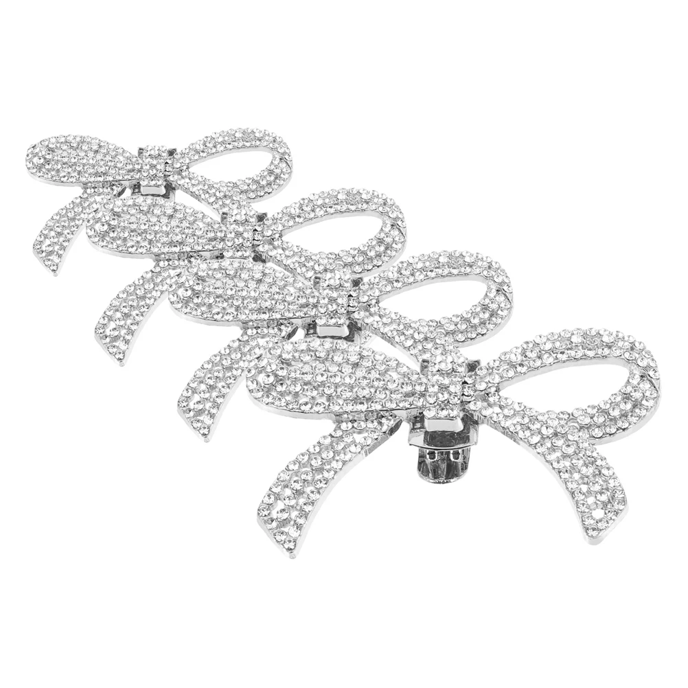 

2 Pairs Rhinestone Shoe Clips Sparkling Zinc Bride Wedding Party Decoration High Heels S Accessories Shoe Jewelry
