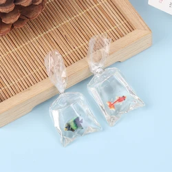 1Bag 1:12 Dollhouse Miniature Fish Tank Fish Cute Ornamental Fish Home Aquarium Model Decor Toy Doll House Accessories Decor Toy