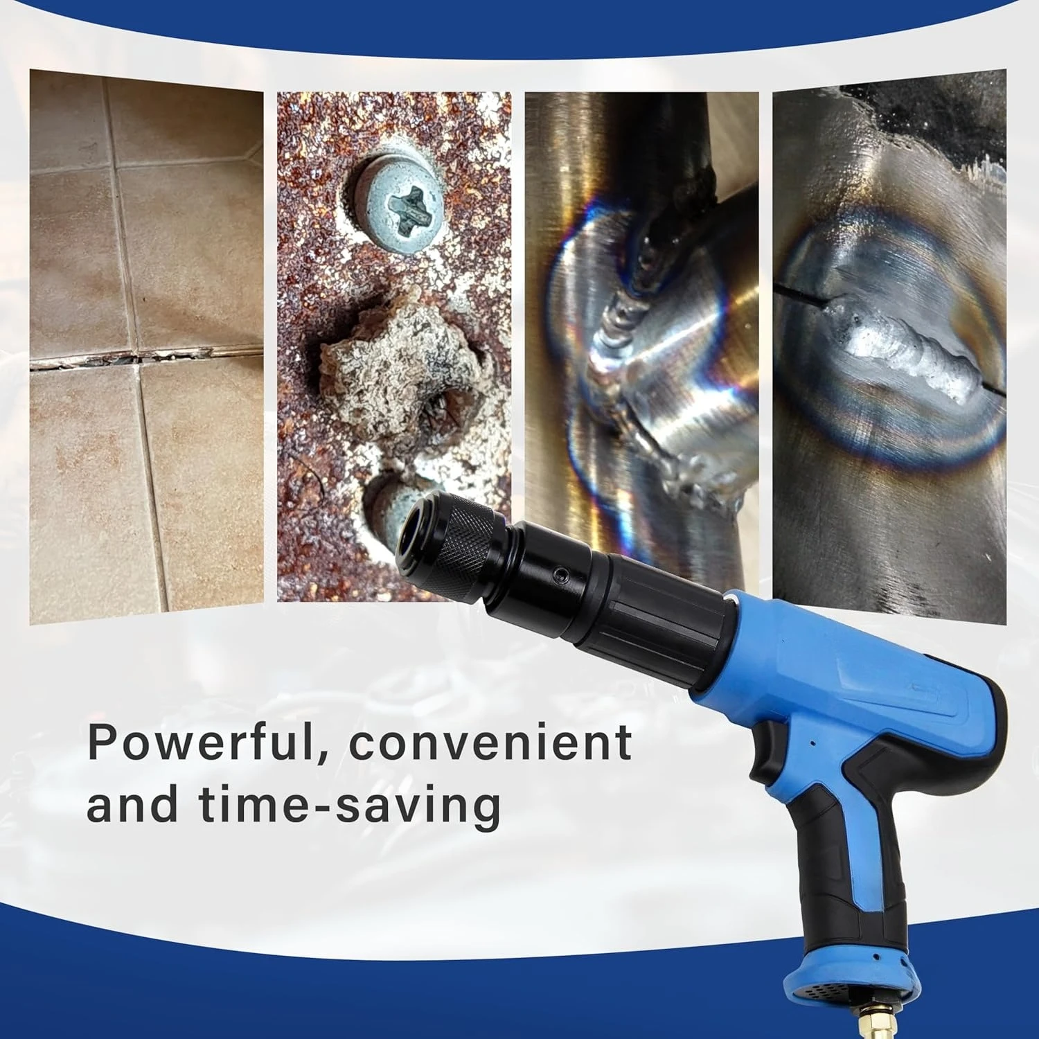 ZZH 27 قطعة طقم مطرقة هوائية، مطارق هوائية 2500 BPM، مجموعة إزميل قطعة مطرقة هوائية مع حقيبة حمل وقفازات