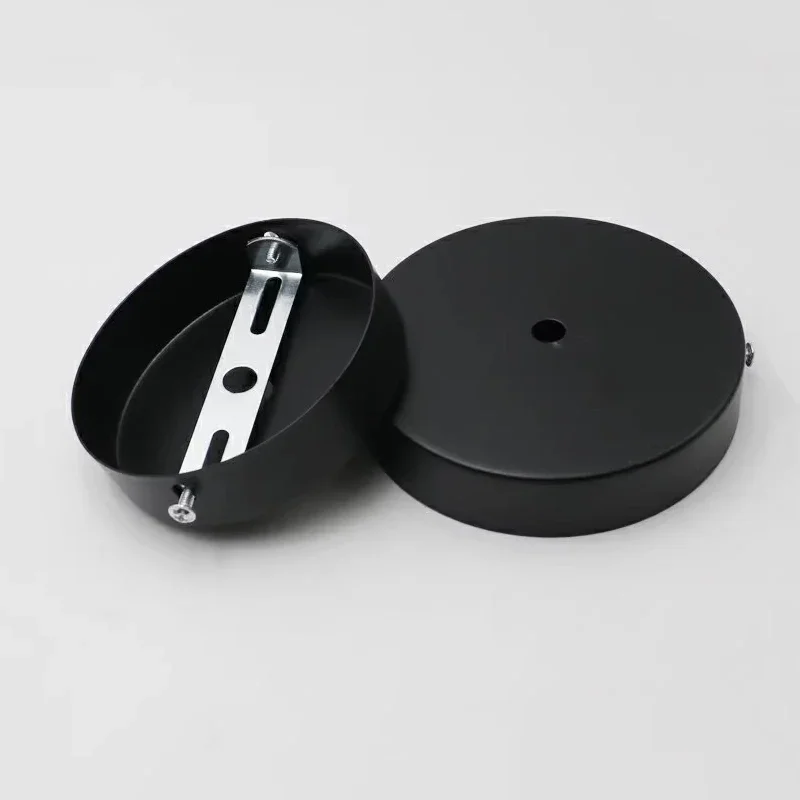 Metal DIY 10/12/15/20/25/30cm Ceiling Plate Mount LED Lamp Base Vintage Pendant Lamp Disc Base Ceililing+Lock Wire Lamp Base