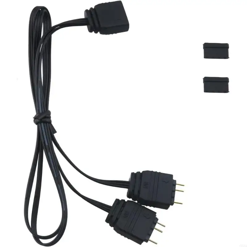 

C63A 1PC 5V 3Pin VDG to 5V 3Pin ARGB SYNC Adapter Cable for Gigabyte Motherboard SYNC PC Chassis Cooling Fans Accessories