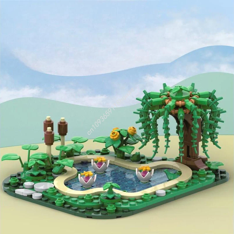 ตัวต่อ MOC 198 ชิ้น เมืองบ่อเล็ก ของขวัญคริสต์มาส สร้างสรรค์ได้ไม่จำกัด เหมาะสำหรับนักสร้างสรรค์ ของเล่นเสริมพัฒนาการเด็ก